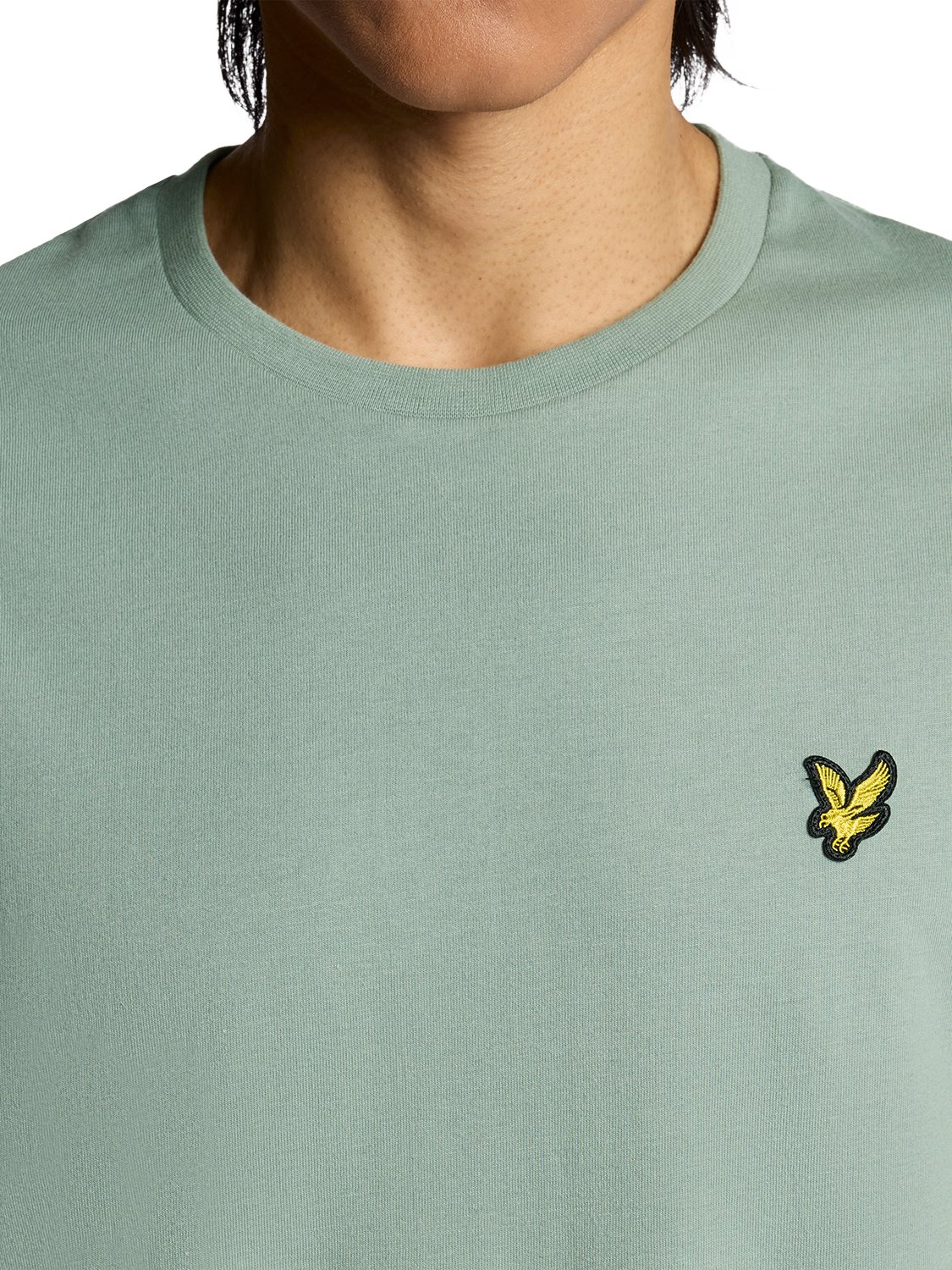 Product image 3 of 6, which shows Lyle & Scott Crew Neck Cotton T-Shirt, Cold Mint, XS