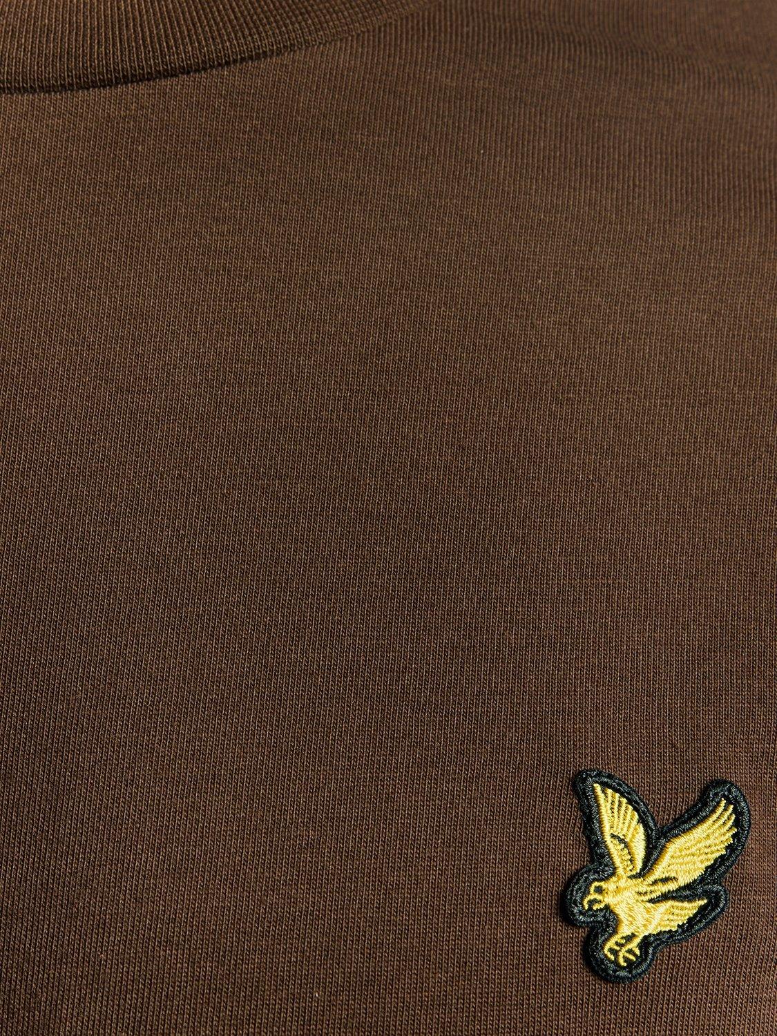 Product image 6 of 6, which shows Lyle & Scott Crew Neck Cotton T-Shirt, Deep Sepia, XS