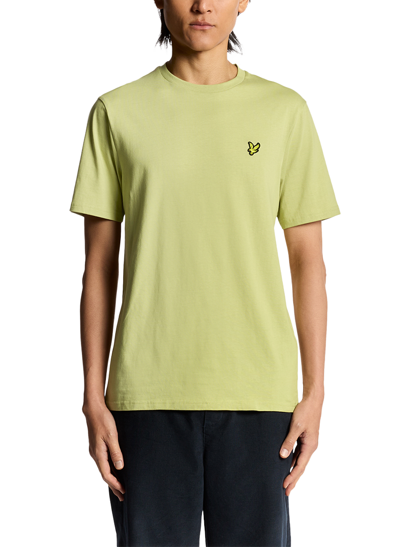 Product image 1 of 6, which shows Lyle & Scott Crew Neck Cotton T-Shirt, Pale Willow, XS