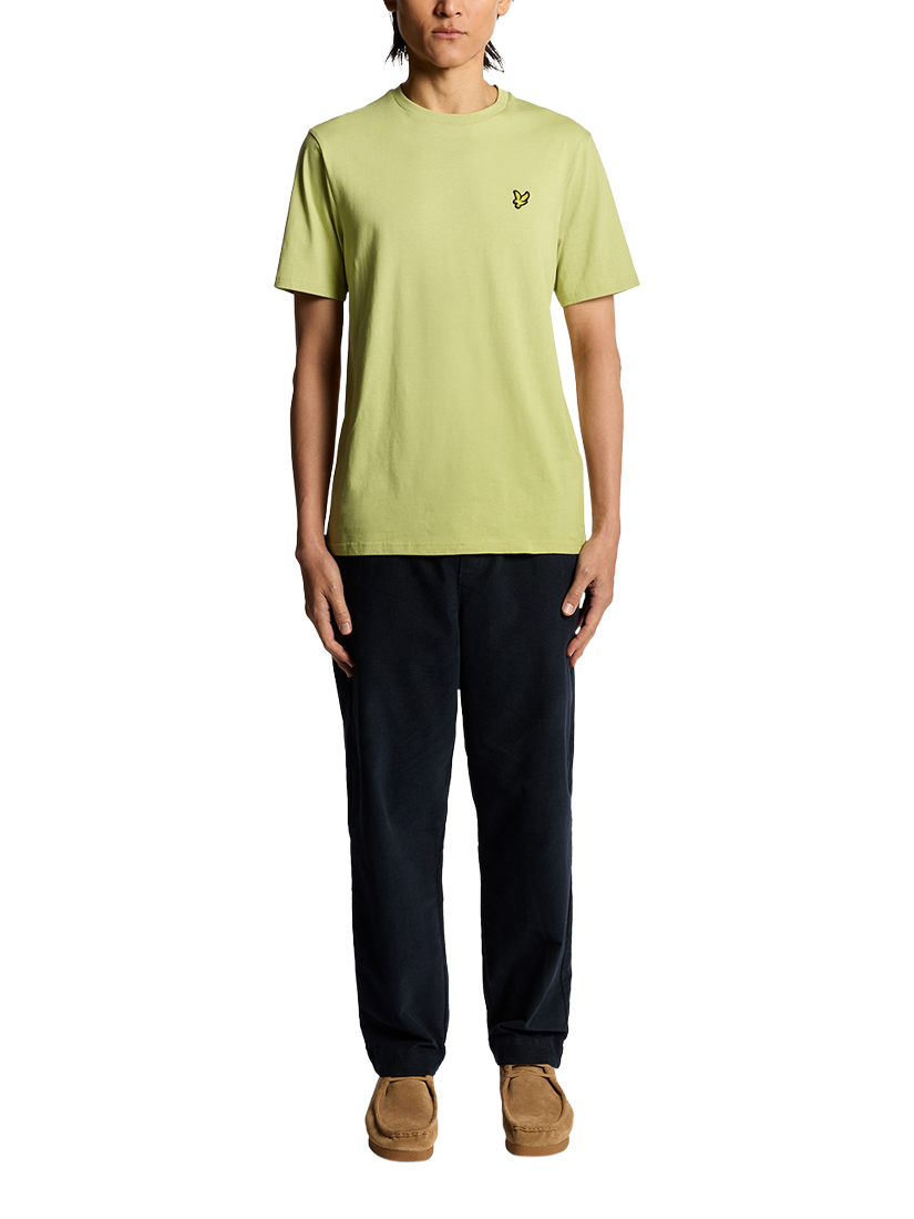 Product image 2 of 6, which shows Lyle & Scott Crew Neck Cotton T-Shirt, Pale Willow, XS