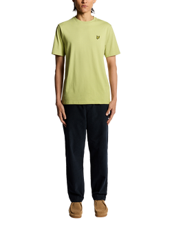 Lyle & Scott Crew Neck Cotton T-Shirt - view 2, Pale Willow