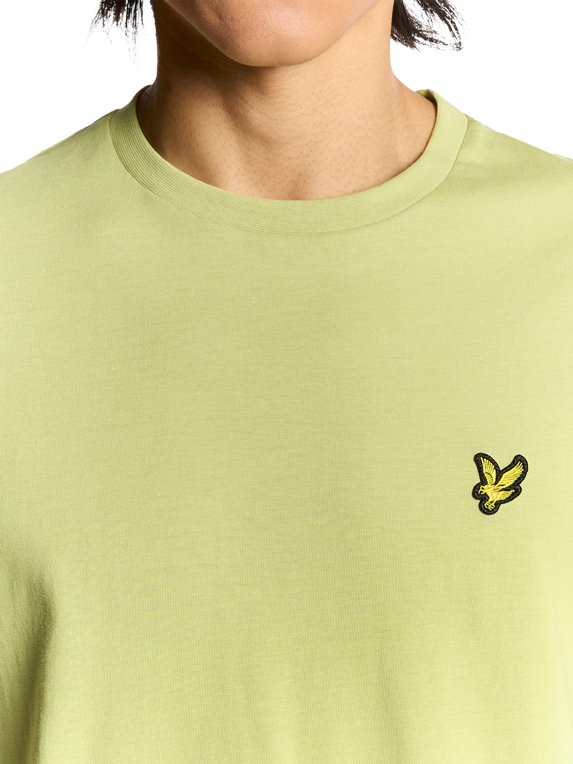 Product image 3 of 6, which shows Lyle & Scott Crew Neck Cotton T-Shirt, Pale Willow, XS