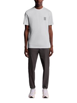 Lyle & Scott Cotton Blend Regular Fit Short Sleeve Rubberised Logo T-Shirt - view 2, White