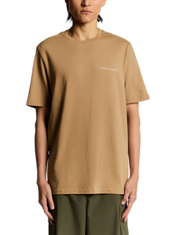 Lyle & Scott Script Cotton T-Shirt, Tigers Eye