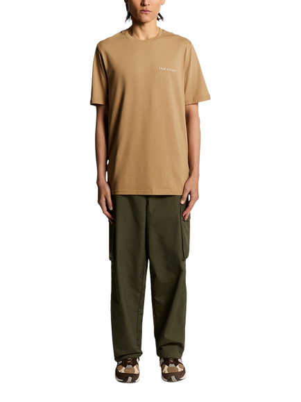 Lyle & Scott Script Cotton T-Shirt - view 2, Tigers Eye