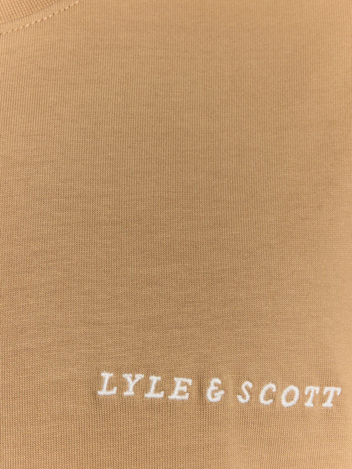 Product image 6 of 6, which shows Lyle & Scott Script Cotton T-Shirt, Tigers Eye, XS