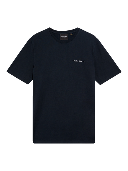 Lyle & Scott Script Cotton T-Shirt, Dark Navy