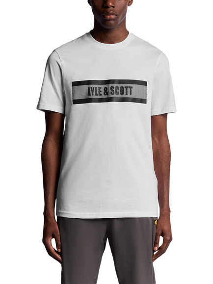 Lyle & Scott Logo Graphic Print Cotton Blend T-Shirt, White