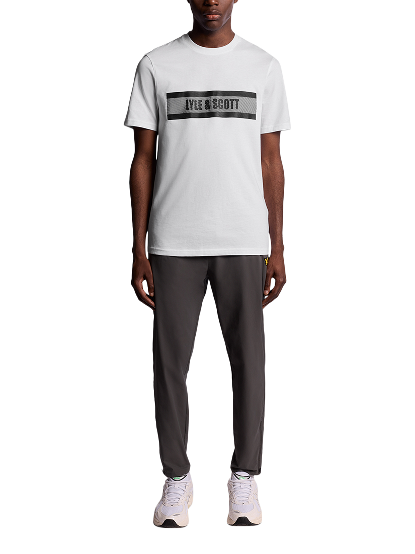 Product image 2 of 6, which shows Lyle & Scott Logo Graphic Print Cotton Blend T-Shirt, White, XXL