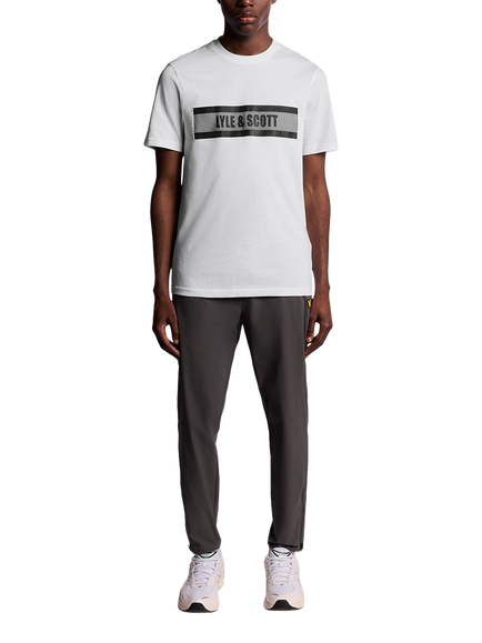 Lyle & Scott Logo Graphic Print Cotton Blend T-Shirt - view 2, White