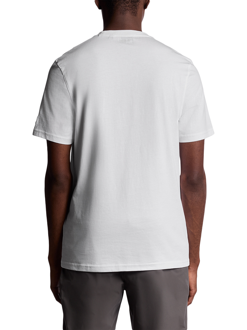 Product image 4 of 6, which shows Lyle & Scott Logo Graphic Print Cotton Blend T-Shirt, White, XXL