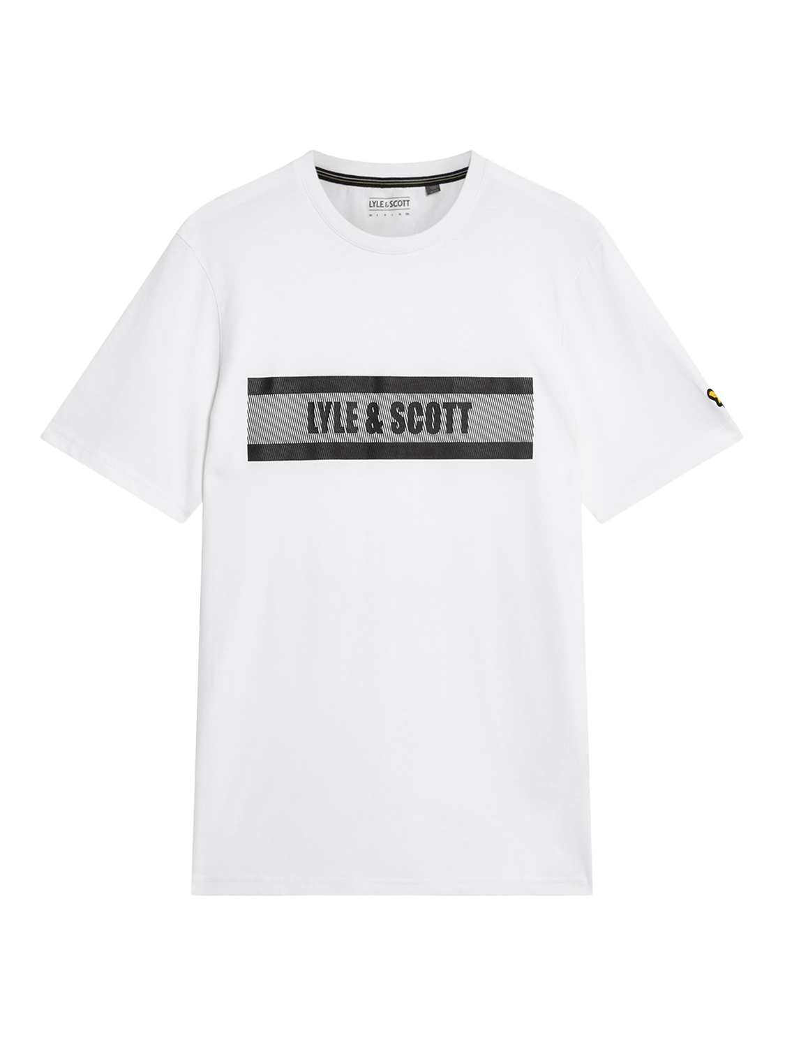 Product image 5 of 6, which shows Lyle & Scott Logo Graphic Print Cotton Blend T-Shirt, White, XXL