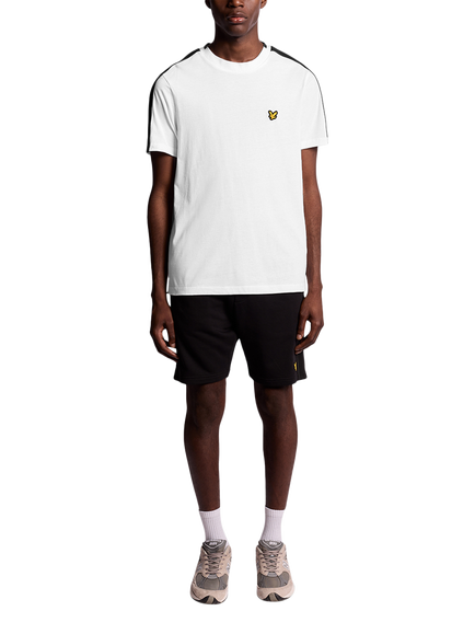 Lyle & Scott Tape Cotton Blend T-Shirt, White - view 2, White