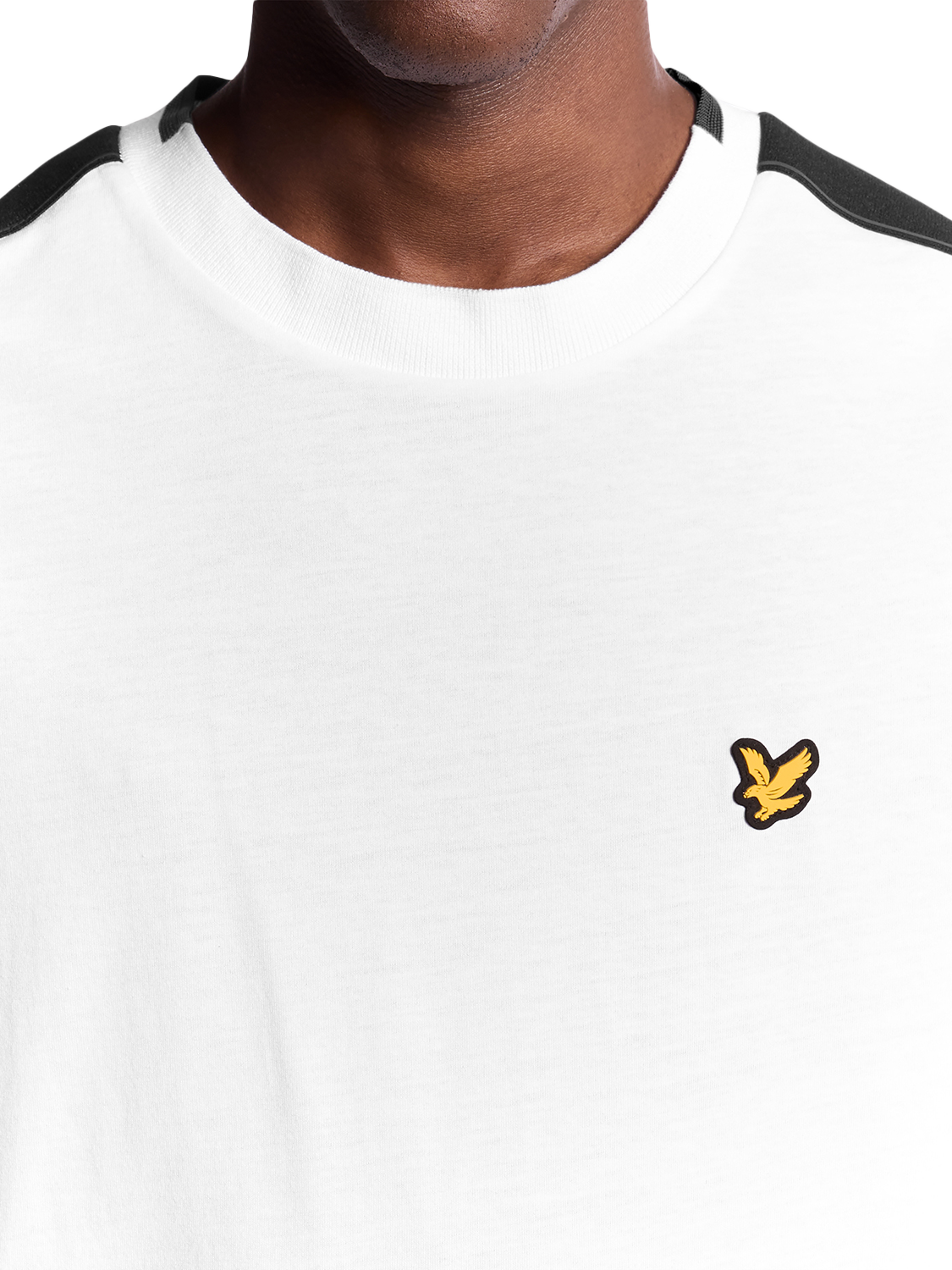 Product image 3 of 6, which shows Lyle & Scott Tape Cotton Blend T-Shirt, White, XXL