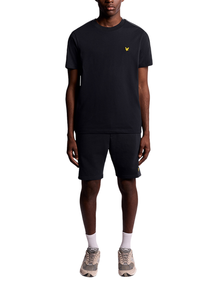 Lyle & Scott Tape Cotton Blend T-Shirt - view 2, Z271 Dark Navy