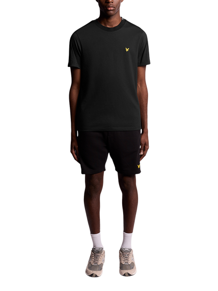 Lyle & Scott Tape Cotton Blend T-Shirt - view 2, Z865 Jet Black