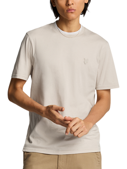 Lyle & Scott Cotton Regular Fit Short Sleeve Tipped Superfine T-Shirt, Cove, Cove