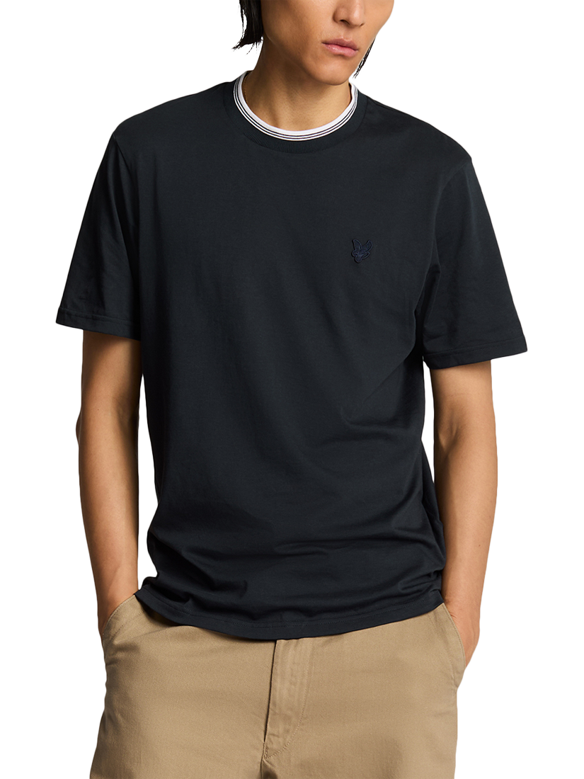 Product image 1 of 5, which shows Lyle & Scott Short Sleeve Crew Neck T-Shirt, Dark Navy, XXL