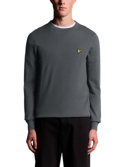 Lyle & Scott Crew Neck Cotton Merino Wool Blend Jumper, X878 Shadow