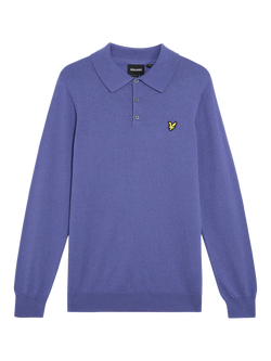 Lyle & Scott Crew Neck Cotton Merino Wool Blend Jumper, Twilight