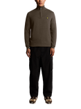 Lyle & Scott Half Zip Cotton Merino Wool Blend Jumper