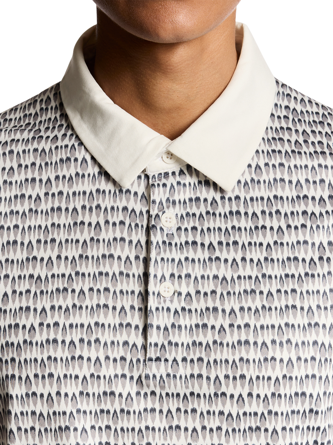 Product image 3 of 6, which shows Lyle & Scott Golf Divot Short Sleeve Collar Polo Shirt, White, XXL