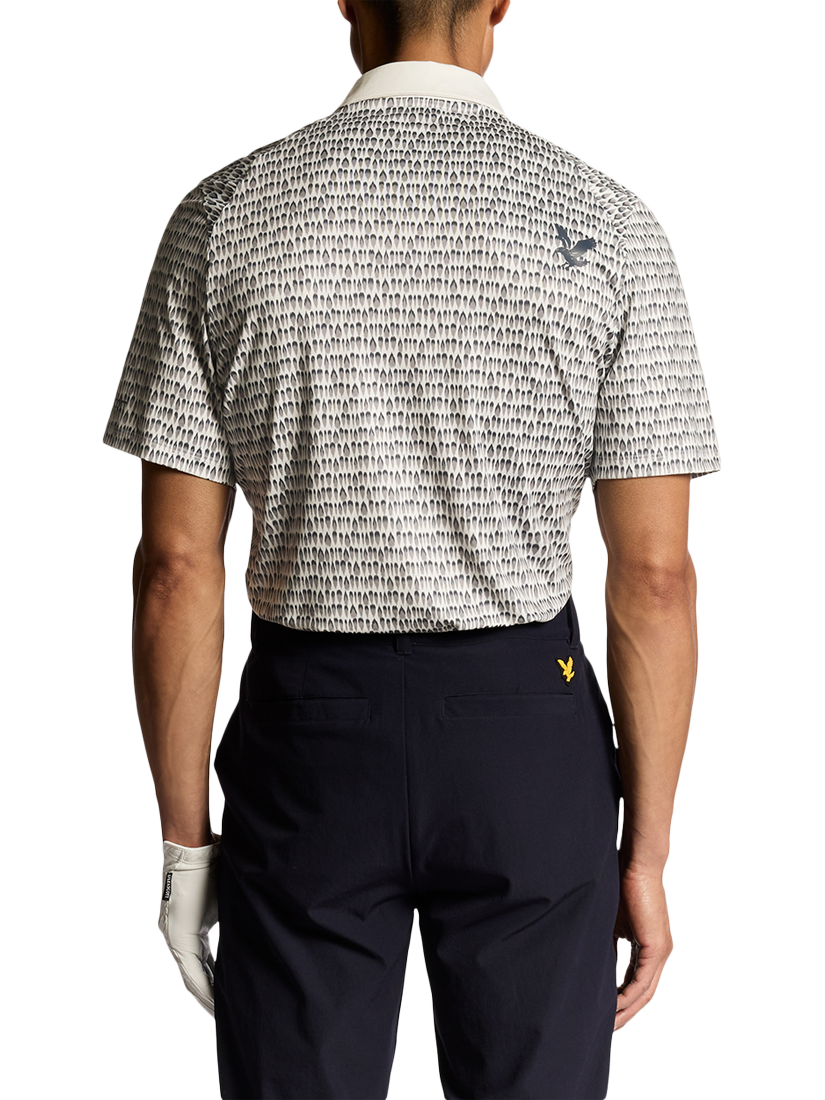 Product image 4 of 6, which shows Lyle & Scott Golf Divot Short Sleeve Collar Polo Shirt, White, XXL