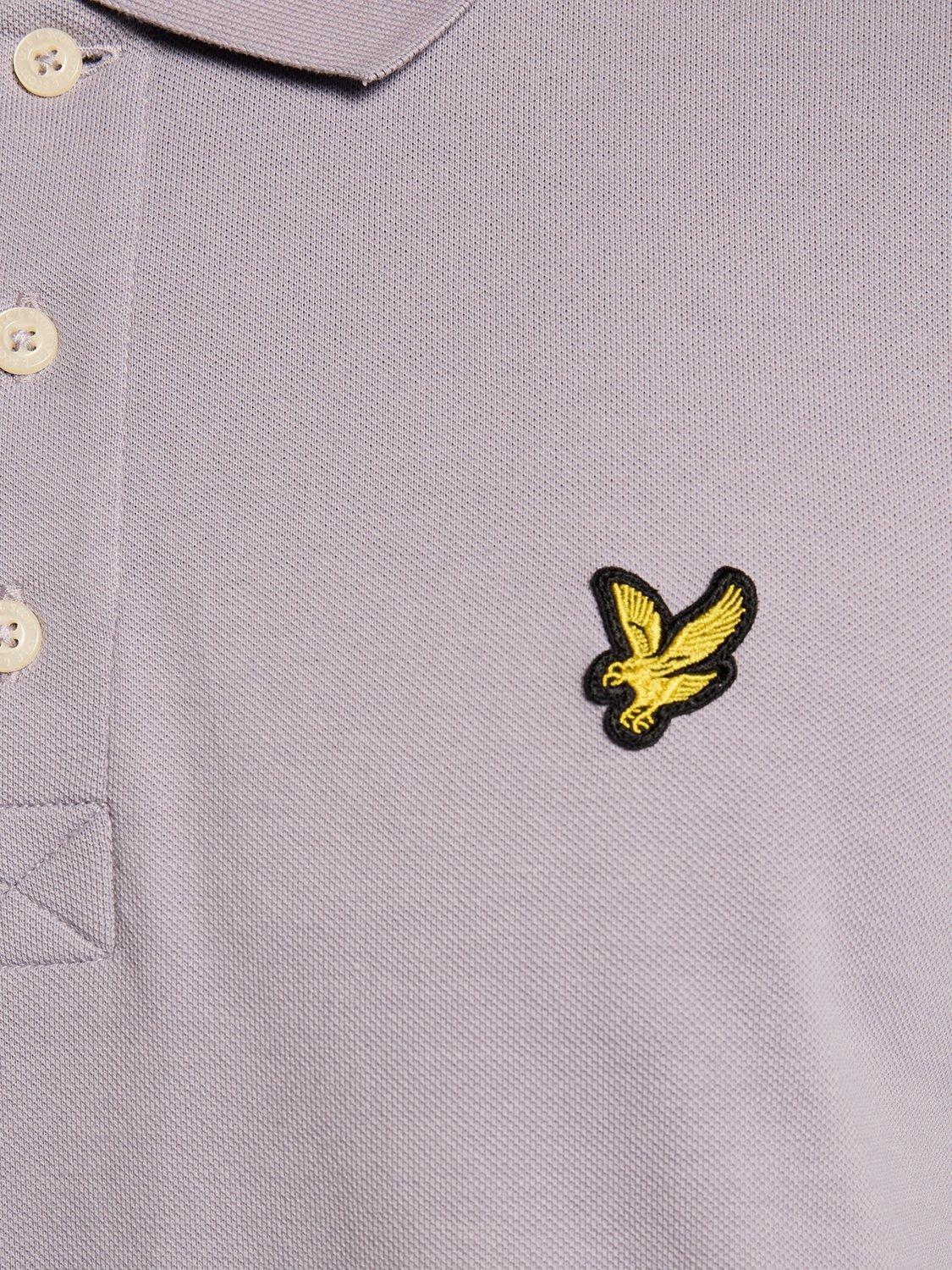 Product image 6 of 6, which shows Lyle & Scott Long Sleeve Polo Shirt, Ash Lilac, XS
