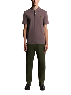 Lyle & Scott Cotton Blend Polo Shirt - view 2, Espresso