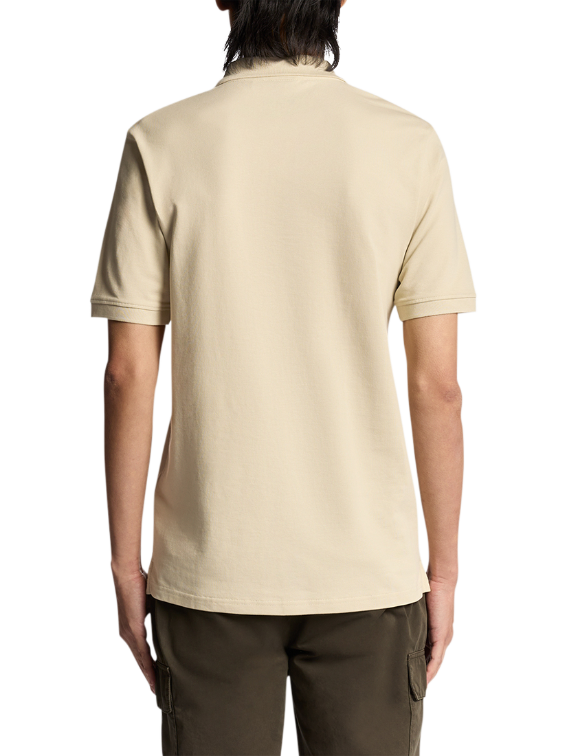 Product image 4 of 6, which shows Lyle & Scott Cotton Blend Polo Shirt, Grey Taupe, XS