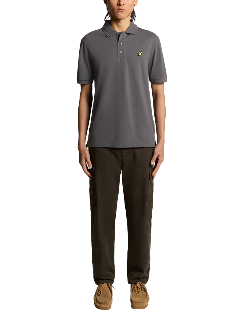 Product image 2 of 6, which shows Lyle & Scott Cotton Blend Polo Shirt, Shadow, XS
