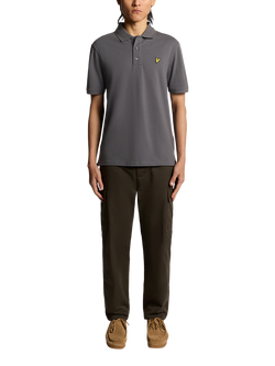 Lyle & Scott Cotton Blend Polo Shirt - view 2, Shadow