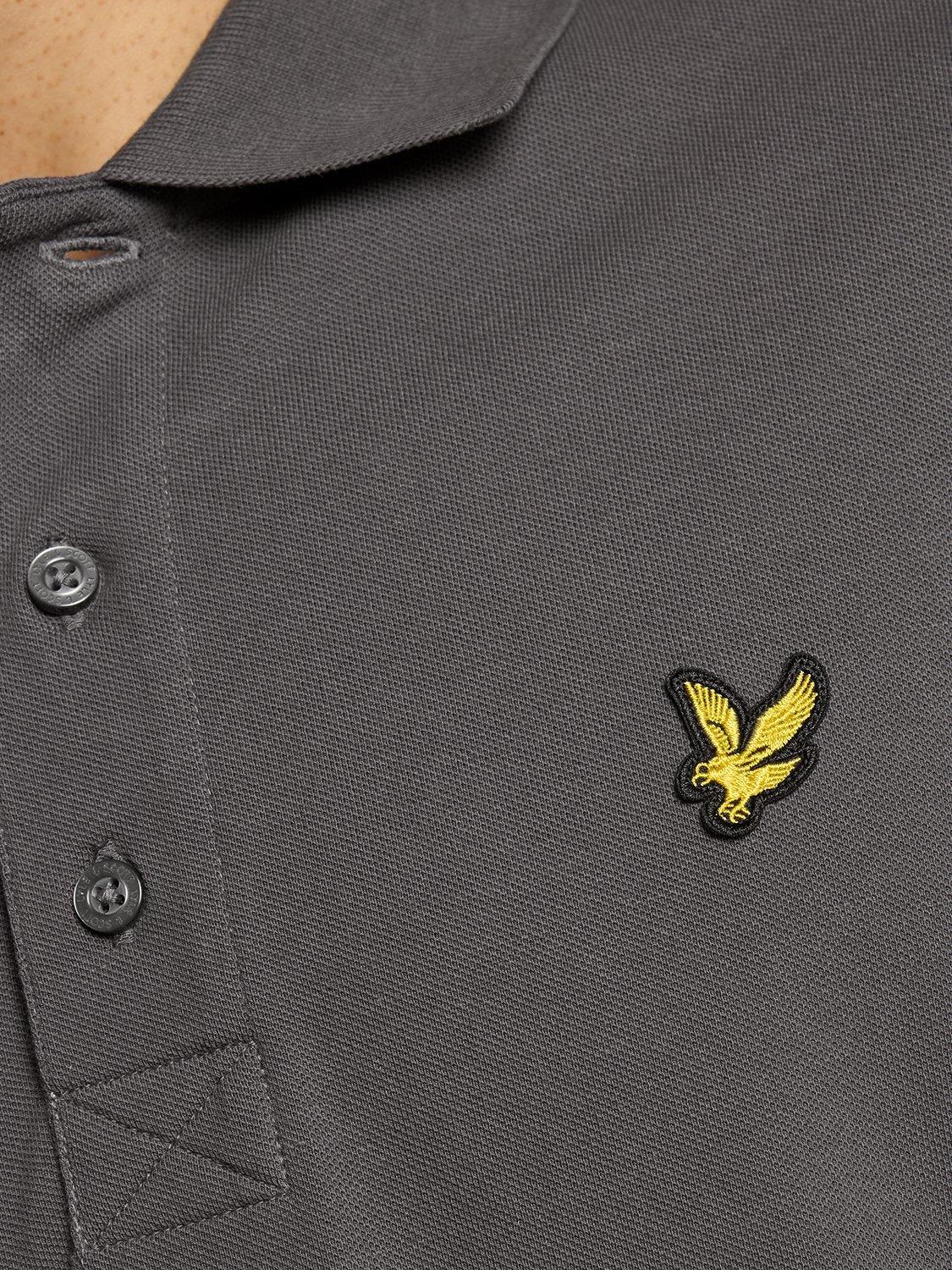 Product image 6 of 6, which shows Lyle & Scott Cotton Blend Polo Shirt, Shadow, XS