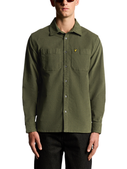 Lyle & Scott Cotton Blend Regular Fit Corduroy Shirt, Deep Depths
