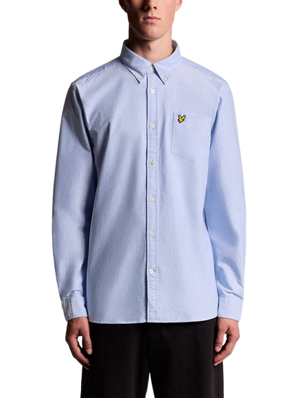 Lyle & Scott Cotton Regular Fit Oxford Shirt, Riviera, Riviera
