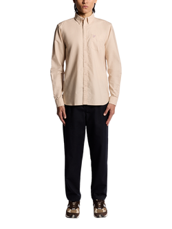 Lyle & Scott Tonal Eagle Oxford Shirt - view 2, Pink Tint