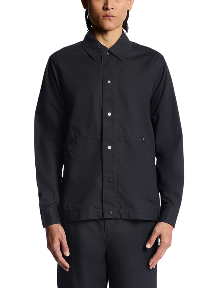 Lyle & Scott Workwear Cotton Blend Overshirt, W835 Lacquer