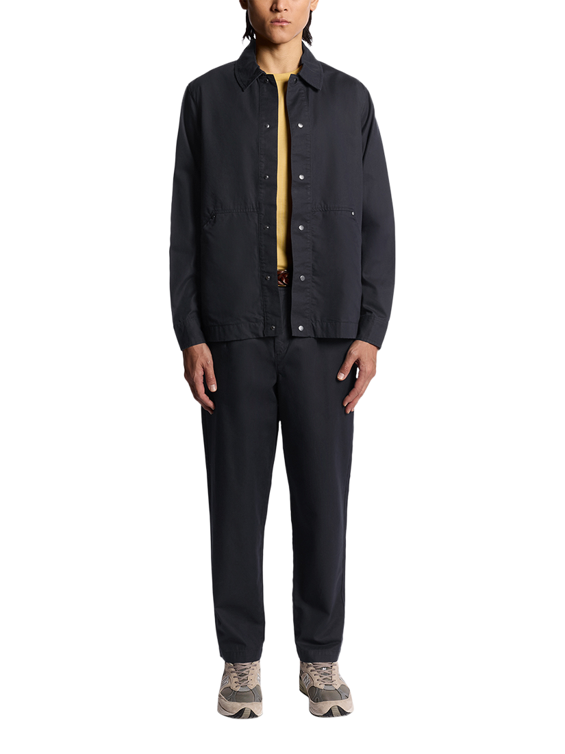 Product image 2 of 6, which shows Lyle & Scott Workwear Cotton Blend Overshirt, W835 Lacquer, XXL