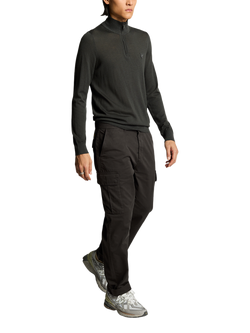 Lyle & Scott Straight Cotton Cargo Trousers - view 2, Gunmetal