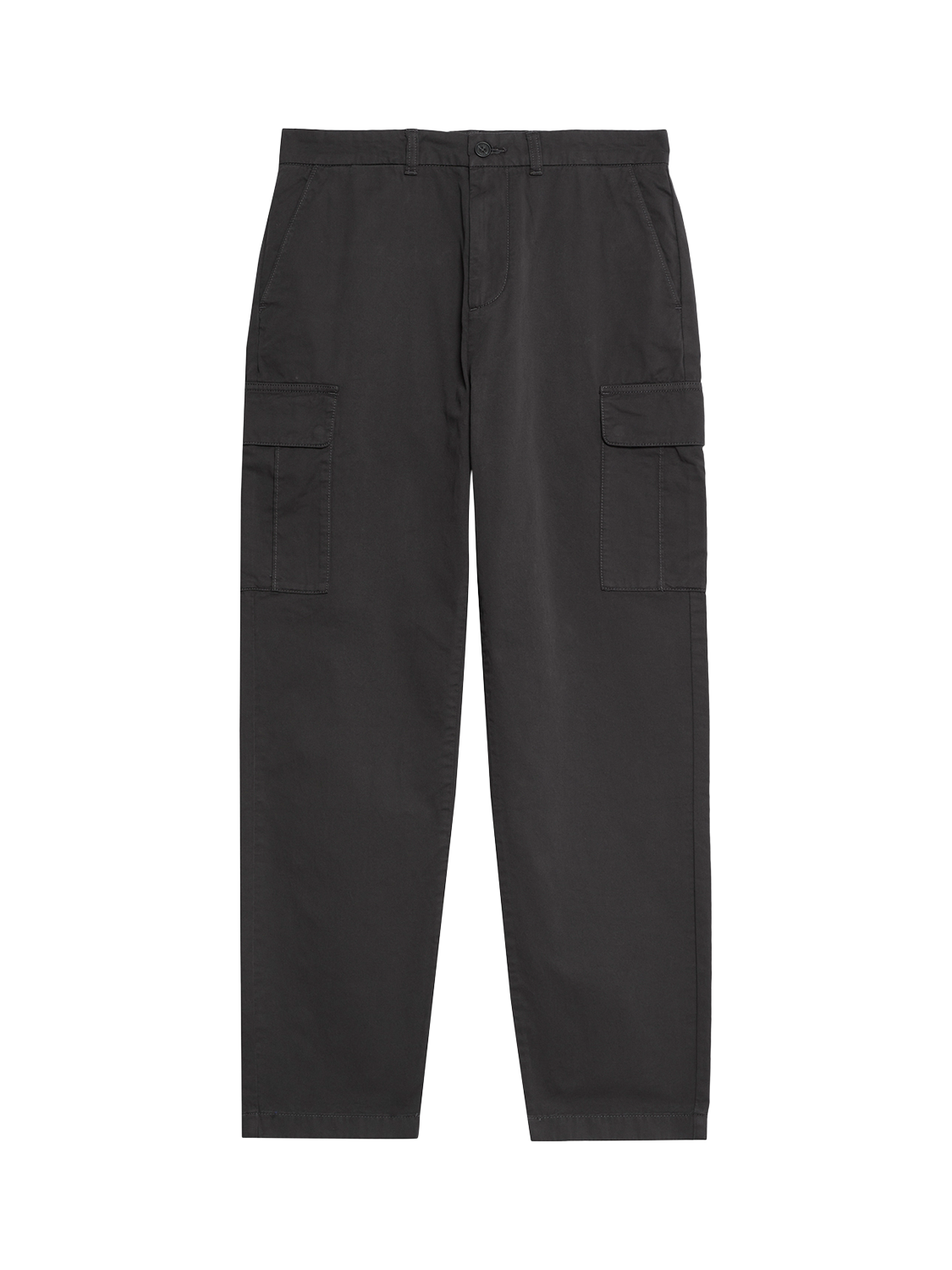 Product image 5 of 5, which shows Lyle & Scott Straight Cotton Cargo Trousers, Gunmetal, W36/L34