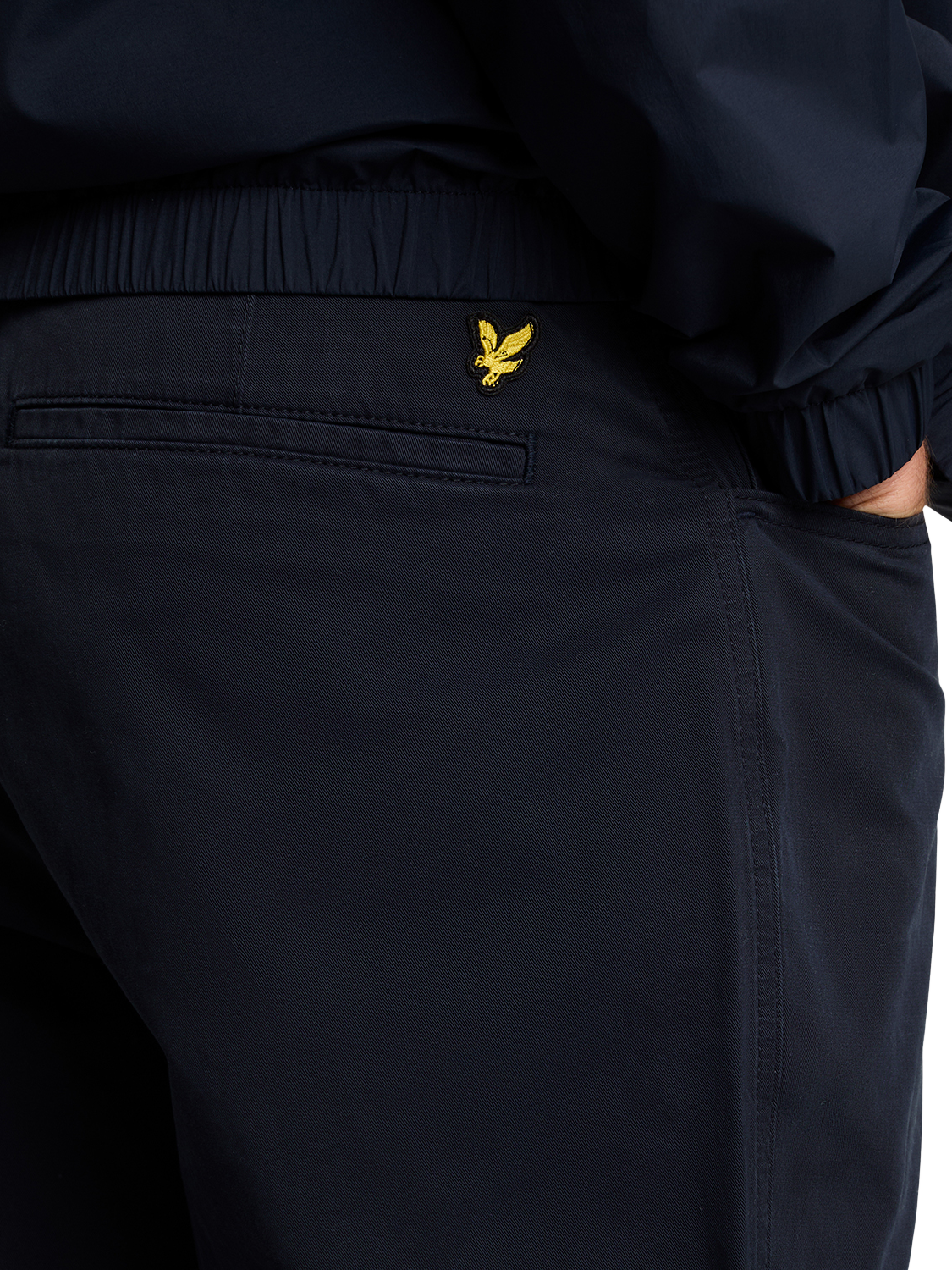 Product image 4 of 5, which shows Lyle & Scott Straight Cotton Chinos, Dark Navy, W36/L34