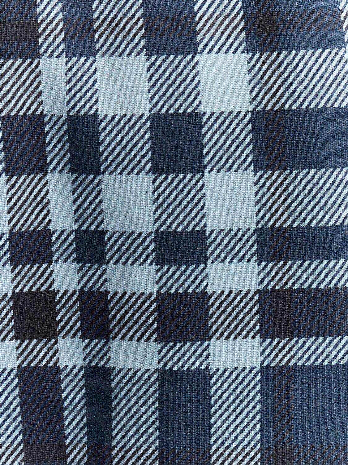 Product image 6 of 6, which shows Lyle & Scott Check Cotton Blend Trousers, Navy, XS