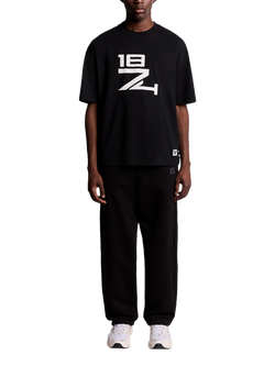 Lyle & Scott Straight Cotton Blend Joggers, Jet Black