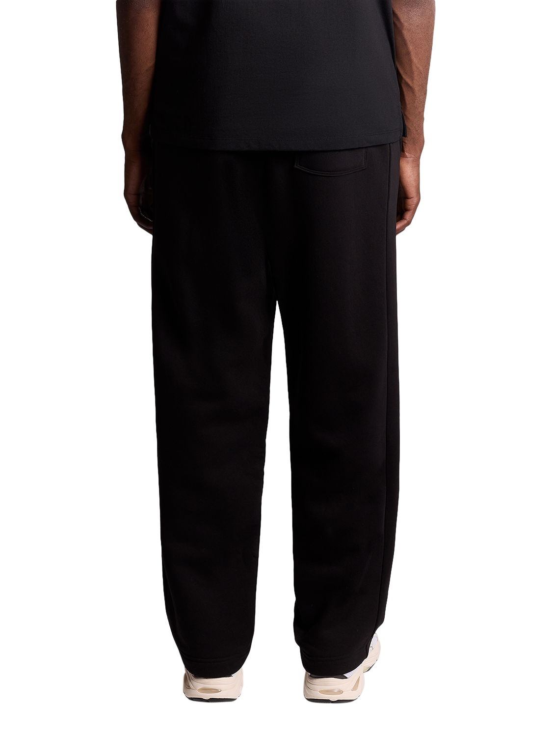 Product image 4 of 5, which shows Lyle & Scott Straight Cotton Blend Joggers, Jet Black, XS