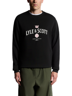 Lyle & Scott Cheers To Tradition Men's Jumper, Jet Black, Jet Black