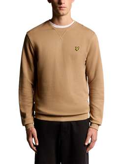 Lyle & Scott Crew Neck Cotton Sweatshirt, Tigers Eye