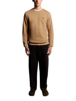 Lyle & Scott Crew Neck Cotton Sweatshirt - view 2, Tigers Eye