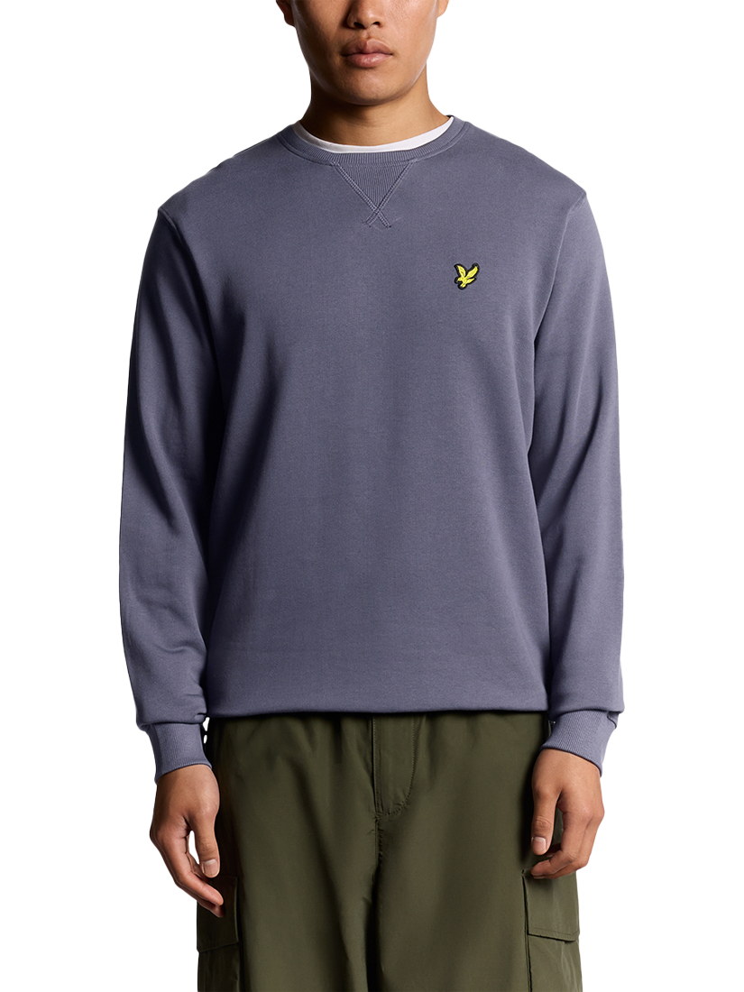Product image 1 of 6, which shows Lyle & Scott Crew Neck Cotton Sweatshirt, Graystone, XS