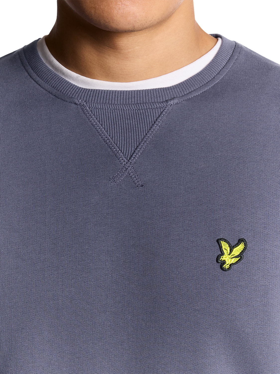 Product image 3 of 6, which shows Lyle & Scott Crew Neck Cotton Sweatshirt, Graystone, XS