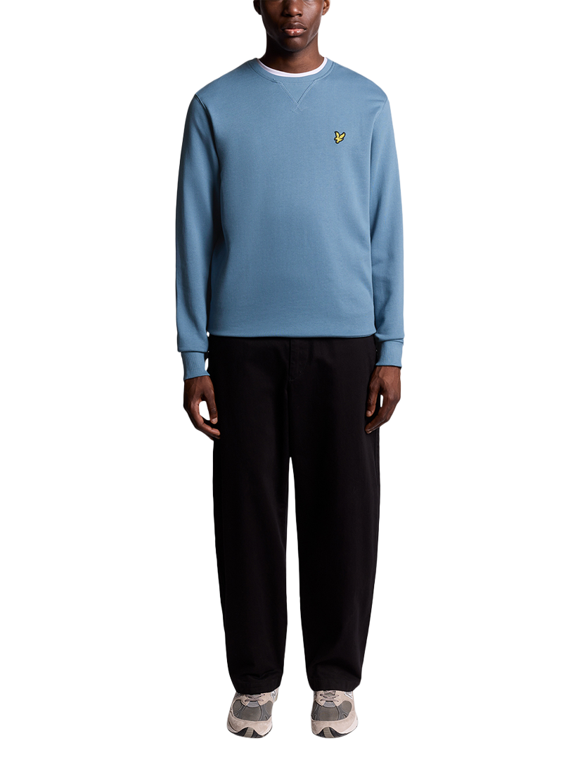 Product image 2 of 6, which shows Lyle & Scott Crew Neck Cotton Sweatshirt, Ocean Sky, XS